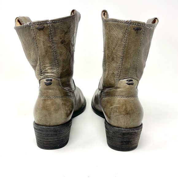 Frye Jaden Roper Western Leather Ankle Boots Size 7.5 - Picture 6 of 12